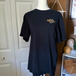 Nike Black Short-Sleeve Tee Worldwide Graphic on Back / Size M
